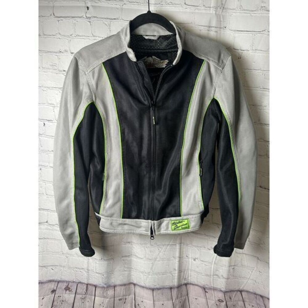 Harley-Davidson Mesh Motorcycle Jacket with Neon Accents